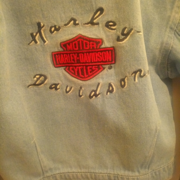 Harley Davidson jean jacket - Picture 5 of 6